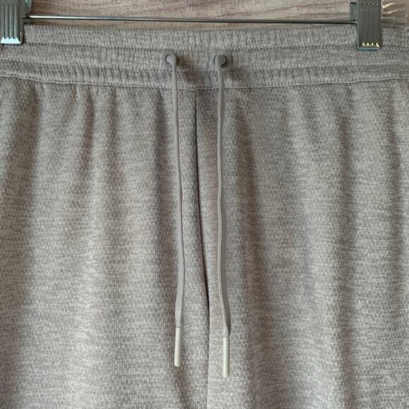 Adidas Light Gray Athletic Climawarm Pants Wide Leg Mesh Lined Drawstring Size L - Picture 10 of 16